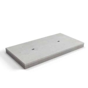 Betonplaat 200x100x14 cm Enkele wapening - Glad