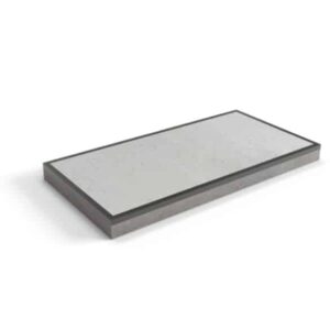 Betonplaat 200x100x16 cm Enkele wapening - Glad - met hoekrand