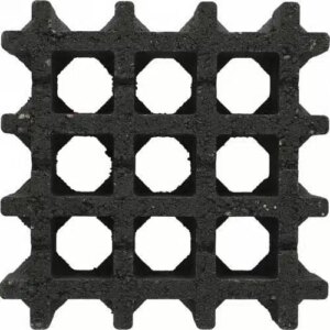 Aquadraintegel nero 30x30x8