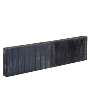 Quadrobandpalissade 8x25x100 cm zwart